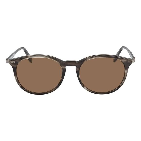 New Authentic Salvatore Ferragamo Brown Round Ladies Sunglasses SF911S 003 53 SF - Picture 1 of 5